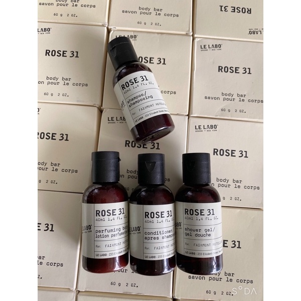 Set tắm gội Le Labo Rose 31 4x40ml + xà phòng 60g | Thế Giới Skin Care