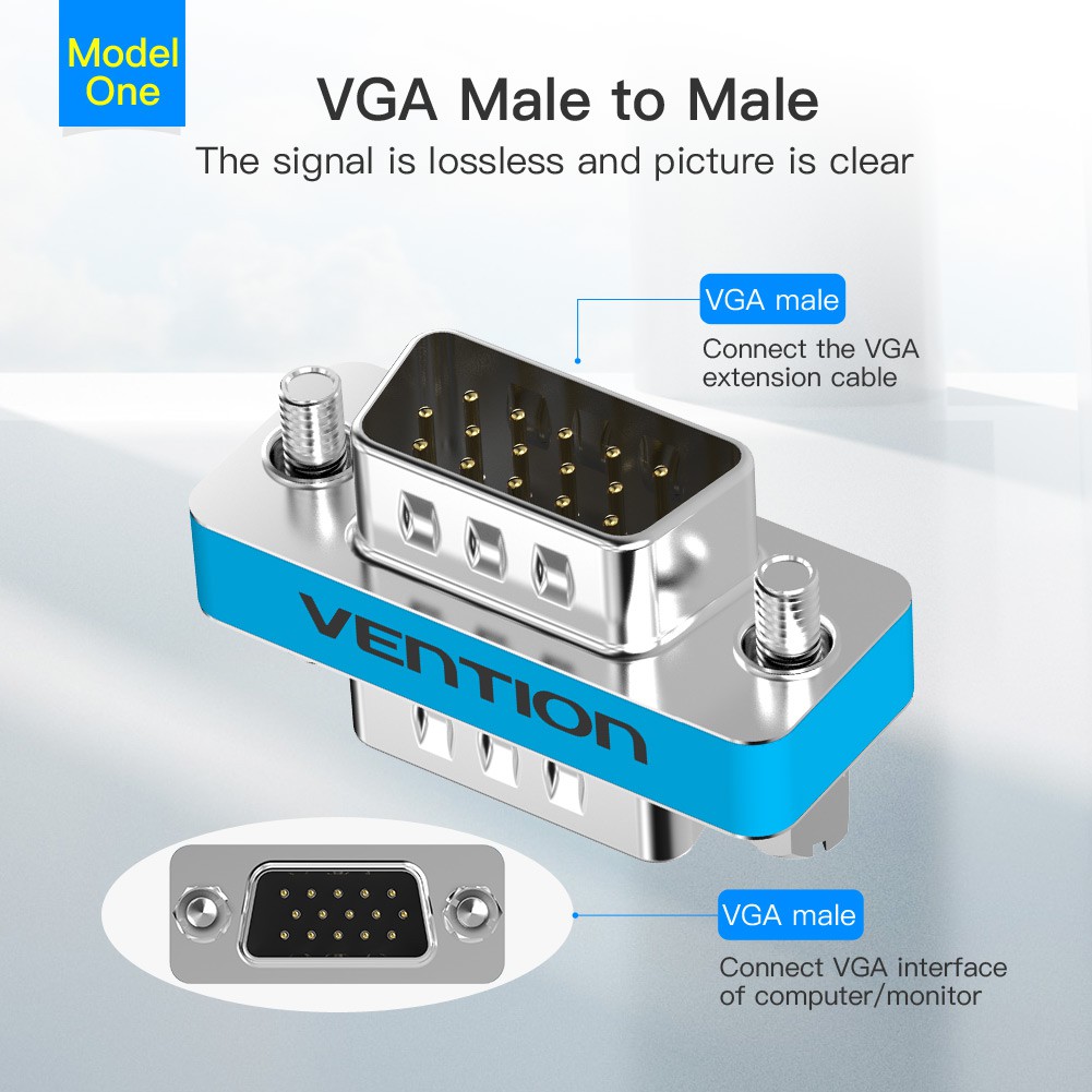 Đầu nối VGA VENTION chuyển đổi cổng cắm sang cổng cắm HD15 | BigBuy360 - bigbuy360.vn