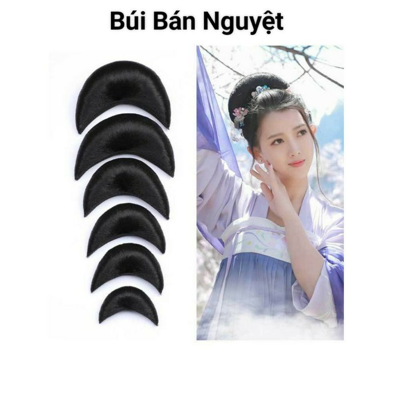 1-Búi Tóc Giả Cài Đầu Hóa Trang Cổ TRANG Các Loại