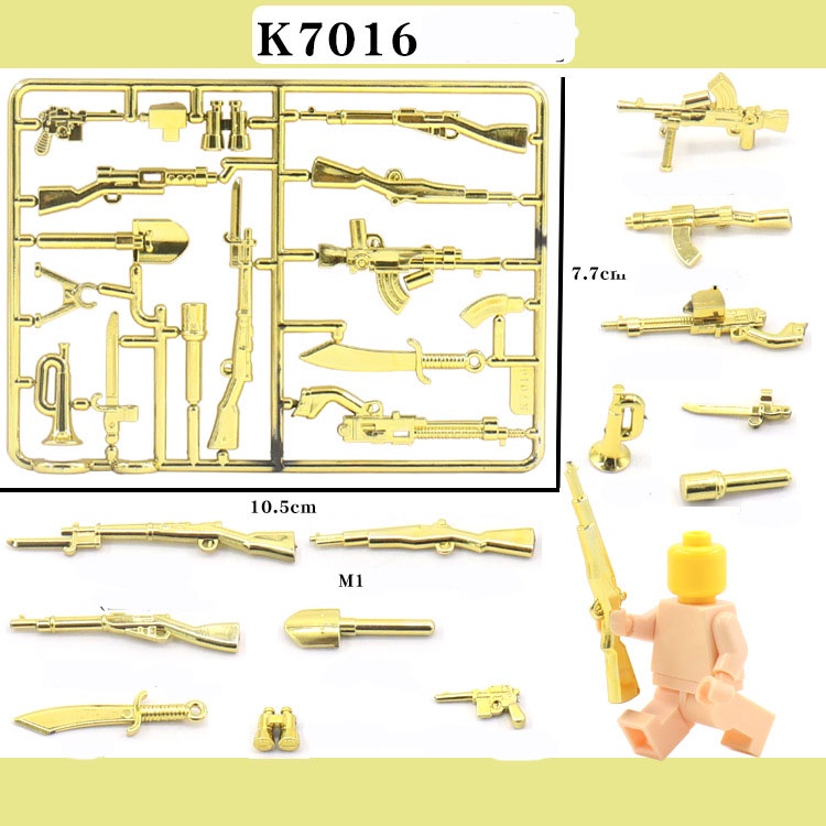 Vỉ phụ kiện k7016 k7017 k7028 mạ vàng trang bị quân sự