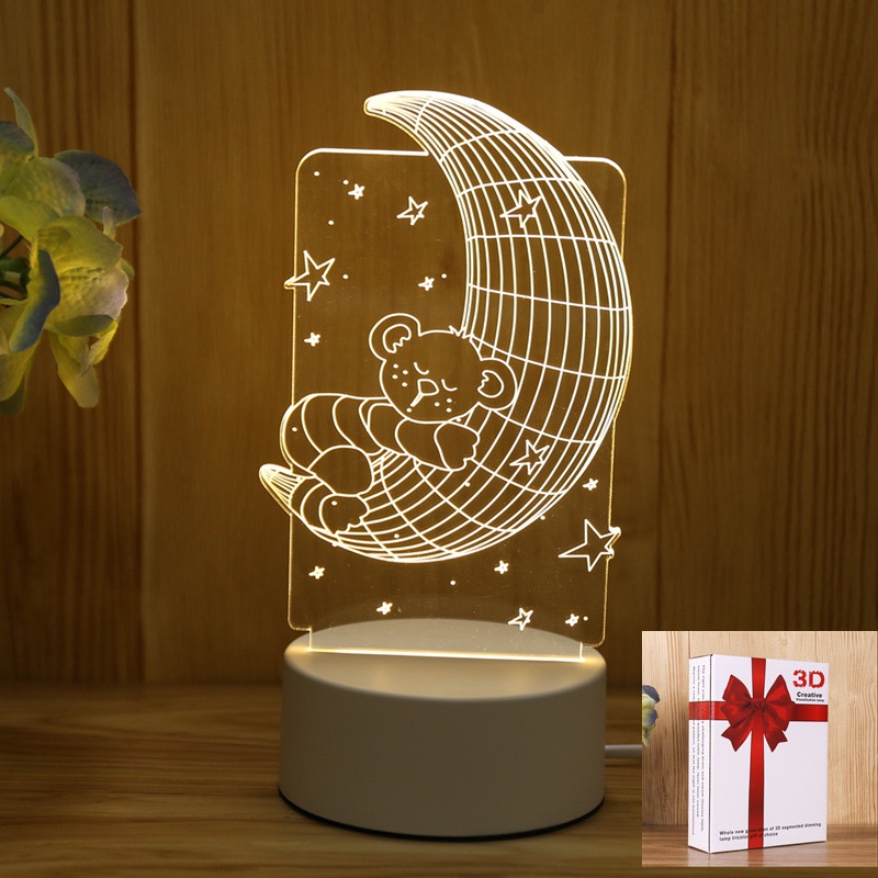 Đèn ngủ 3D làm quà valentine, sinh nhật  nhiều mẫu hot trend cực đẹp, món quà ý nghĩa cho bạn bè người thân