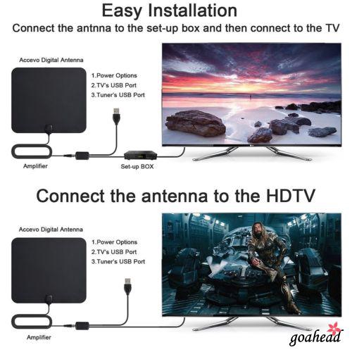 Ăng ten 8vh-tv kỹ thuật số HD 200 dặm 1080P 4K 16FT