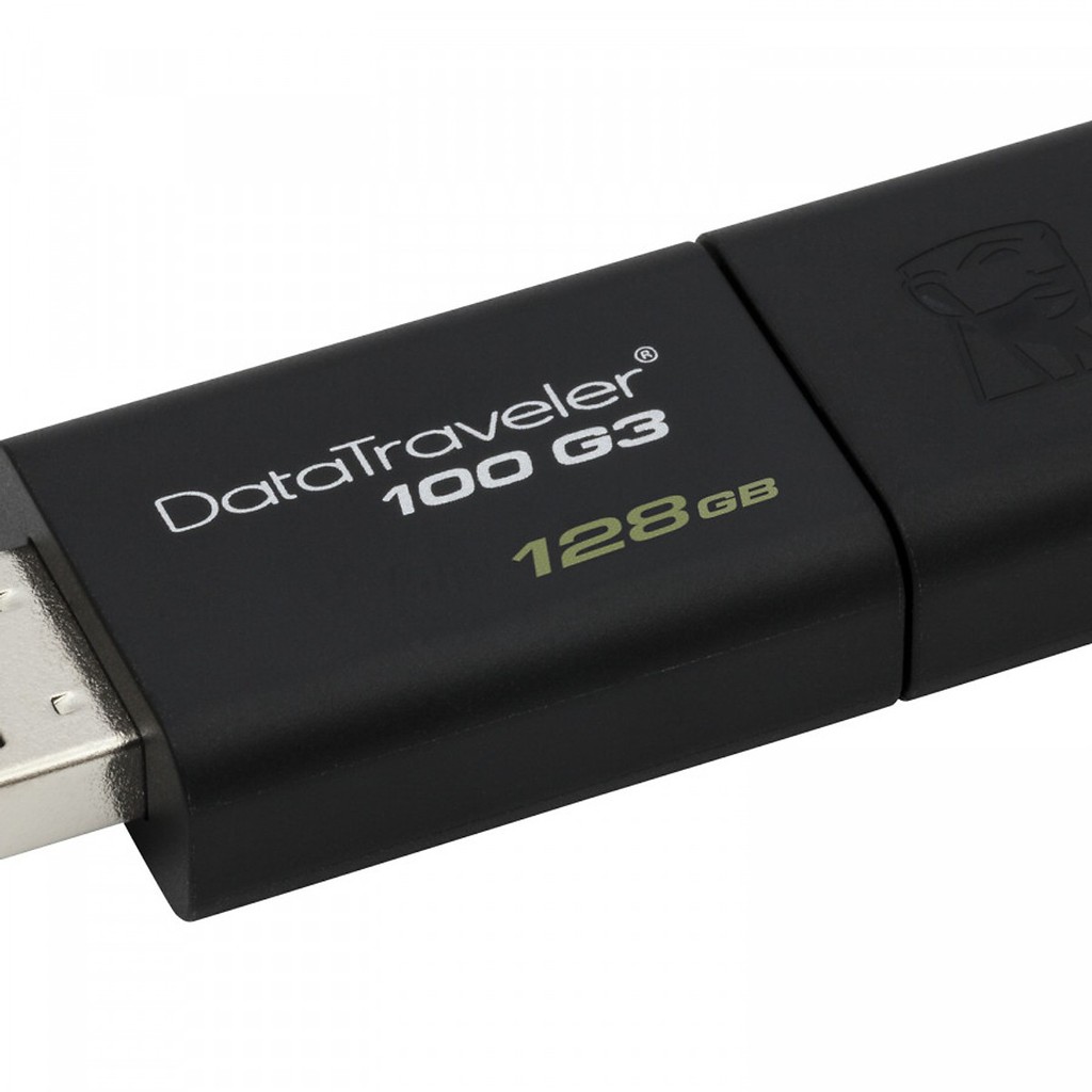 [Mã 33ELSALE hoàn 7% xu đơn 300k] USB 3.0 Kingston DT100G3 128GB (Đen)