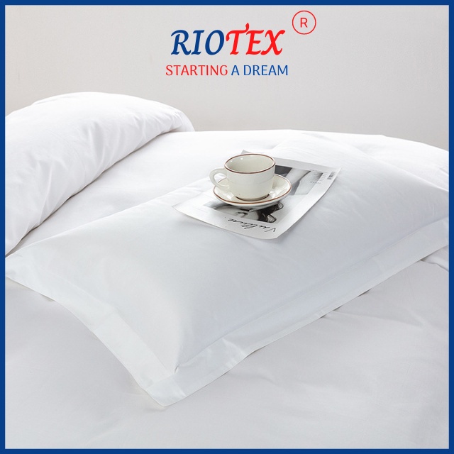 T200 Drap- Ga Cotton Khách Sạn Trắng Trơn Riotex Home 1m/m2/m4/m6/m8/2m2 x 2m Cao Cấp - Ga Cho Nệm Từ 5-35cm