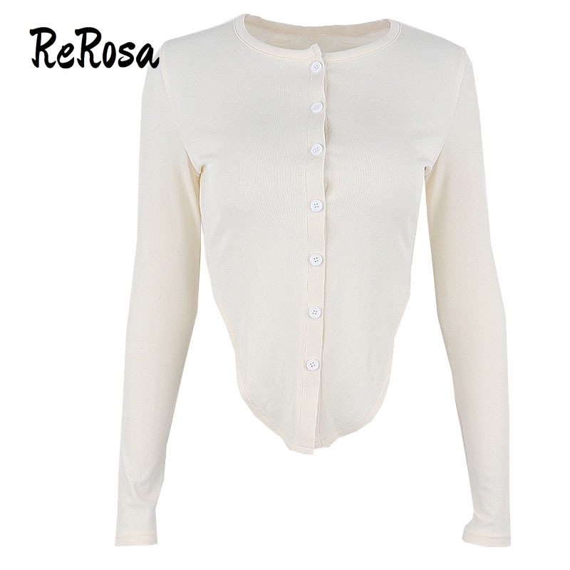 Áo khoác Cardigan tay dài màu sắc thanh lịch cho nữ ReRosa