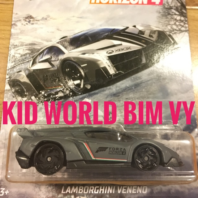 Xe mô hình Hot Wheels Forza Horizon 4 Series Lambor Veneno GBB64.