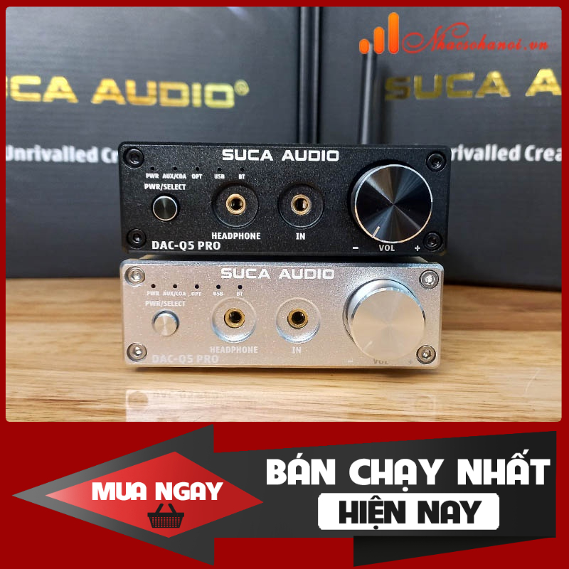BỘ GIẢI MÃ DAC SUCA-AUDIO Q5PRO HÀNG CHÍNH HÃNG 32BIT/BLUETOOTH 5.0