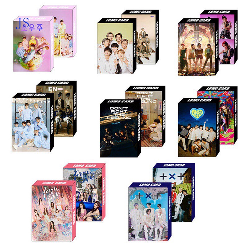 Set 30 Thẻ Hình Nhóm Nhạc Bts Exo Nct Aespa Twice Txt Enhypen 2021album