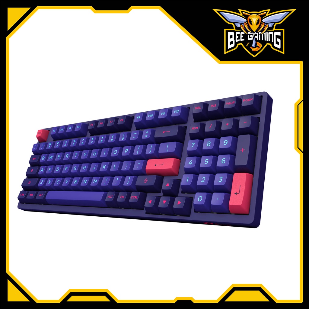 Bàn phím cơ không dây AKKO 3098N - 3098B Multi-modes Neon | Hàng chính hãng bảo hành 1 đổi 1