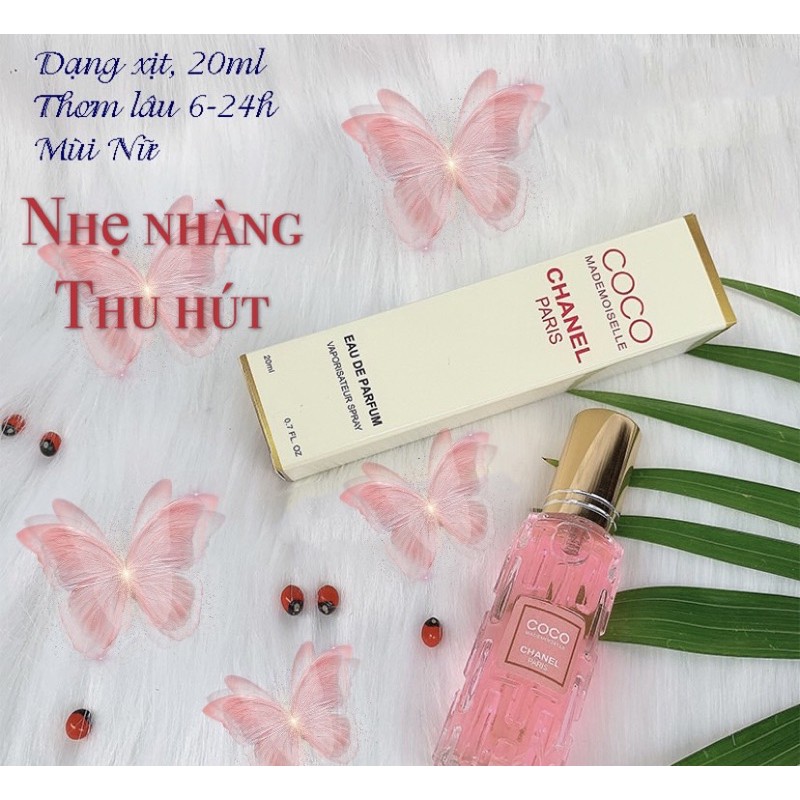 [Chính Hãng] NƯỚC HOA NỮ Dạng Xịt 20ml Chai Mini