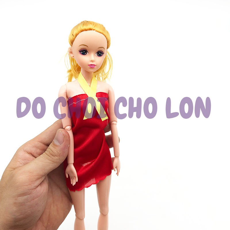 Đồ chơi búp bê gái tóc NGẮN 11 khớp nối size 30 cm bằng nhựa