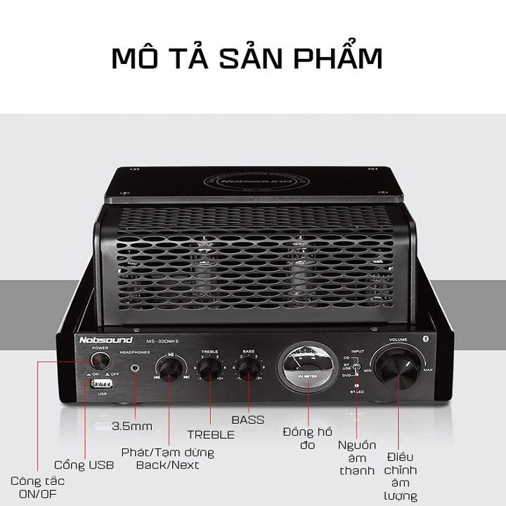 Amplifier Đèn Bluetooth Nobsound MS-30DMKII Cao Cấp