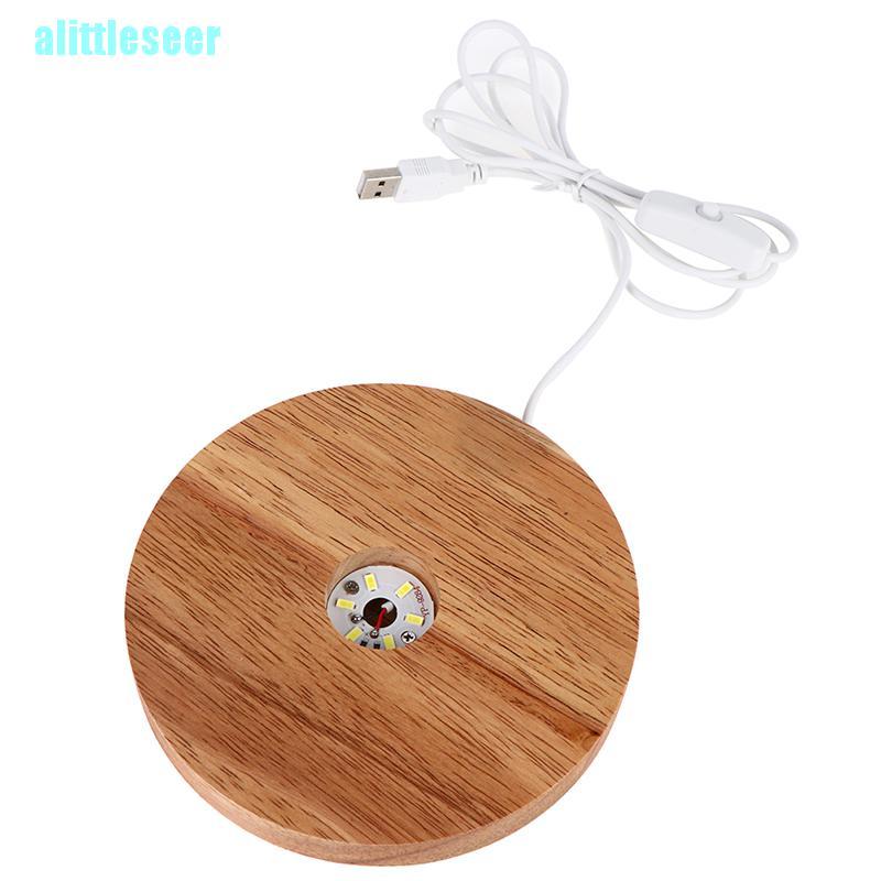 Đế Gỗ Có Đèn Led Xoay Được Tiện Dụng