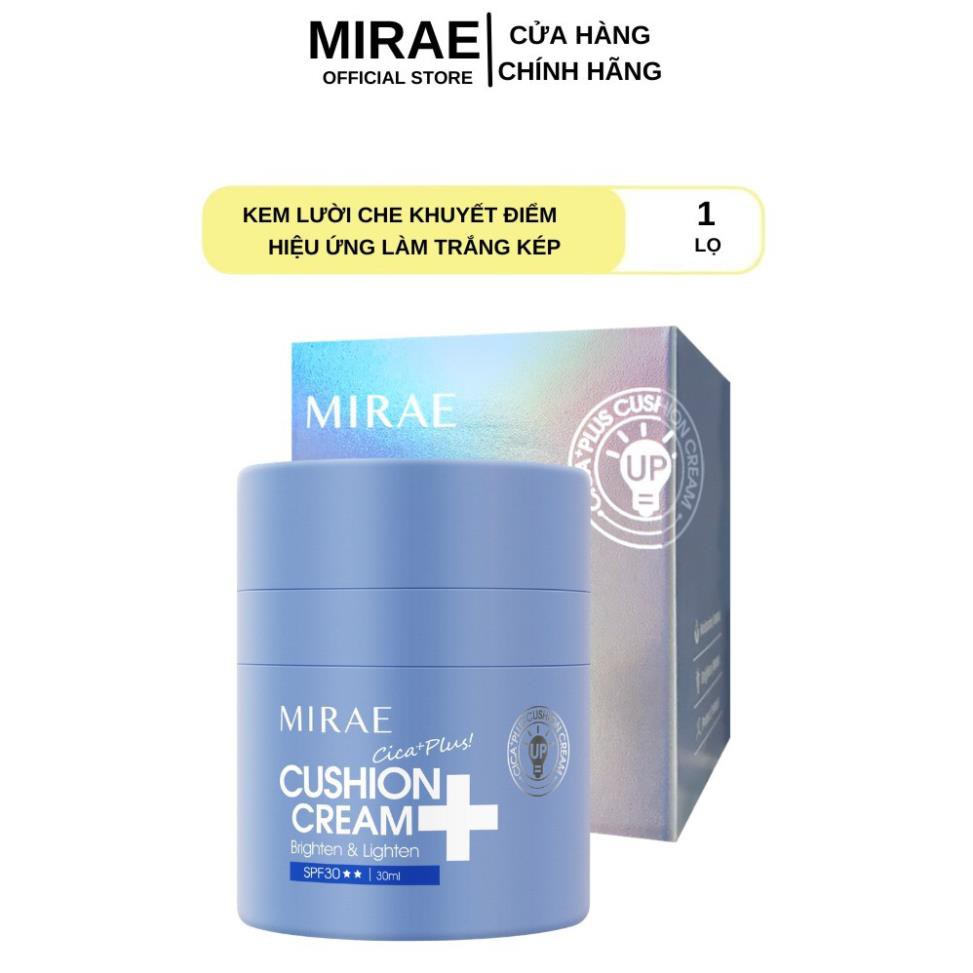 ❤️ FREESHIP ❤️  Kem lười Mirae giúp da trắng sáng dưỡng ẩm che mờ khuyết điểm MIREA CICA PLUS CUSHION CREAM 30ml/hũ