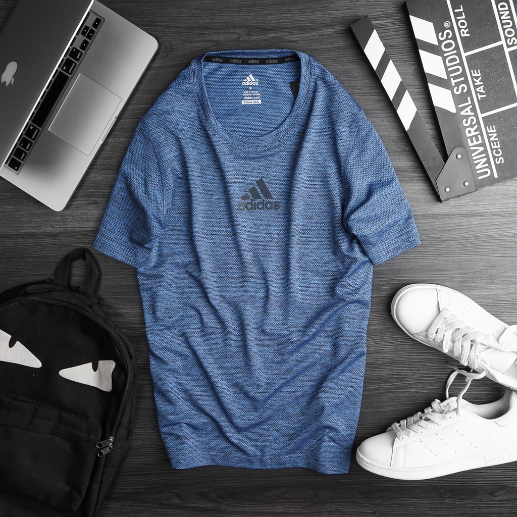 Áo thun thể thao nam chất vải dệt chu kỳ cao cấp siêu mát, siêu thấm hút