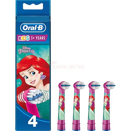 Đầu bàn chải thay thế bàn chải điện trẻ em Oral-B Disney Princess (Set 4 cái) - Hàng nhập khẩu