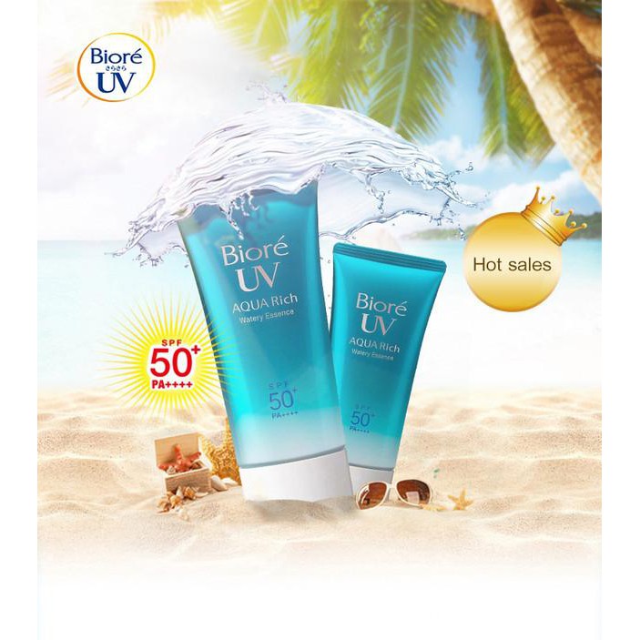 (Mẫu mới) (Nội Địa Nhật) Kem chống nắng Biore UV Aqua Rich Watery Essence/Gel SPF 50+/ PA++++ 50g/90ml