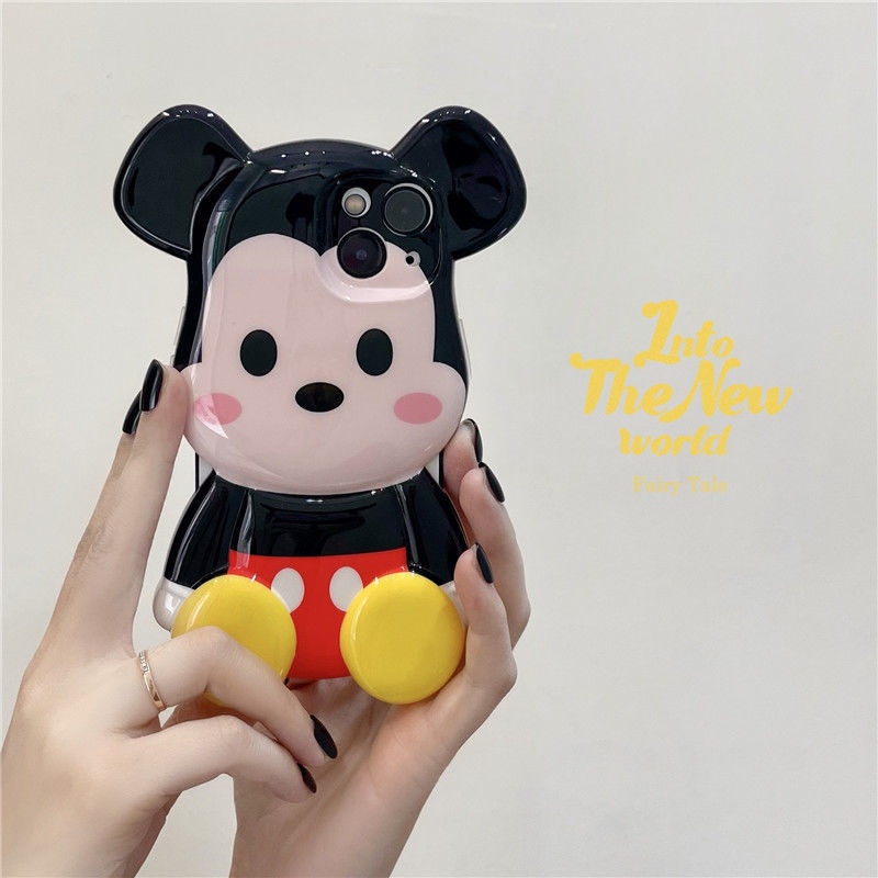 Ốp Điện Thoại Hình Chuột 3D Dễ Thương Cho IPhone 12 13 11 Pro Max X Xs Max Xr Gzmq