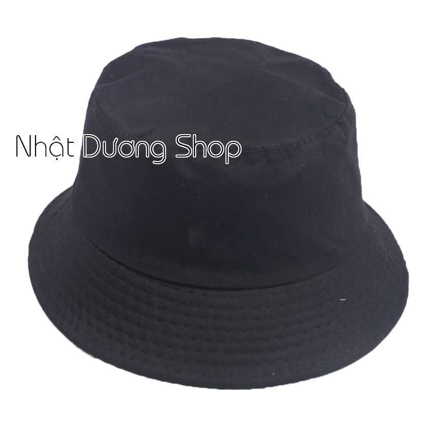 Nón bucket nam mũ tai bèo nhịp tim vành nhỏ mũ bucket nhịp tim