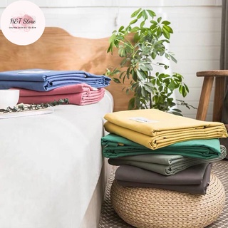 Vỏ gối ôm cotton tici,đơn sắc kích thước 35 x 100cm