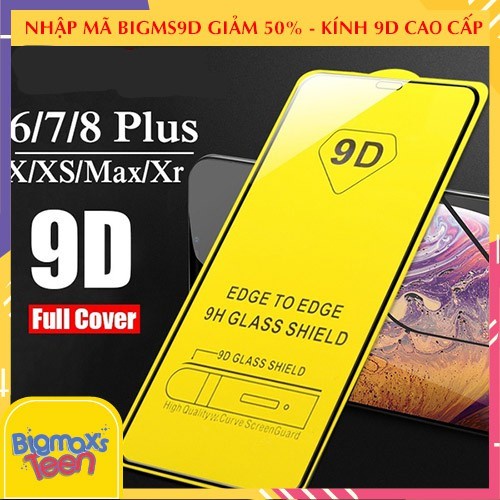 Kính cường lực iphone 13/ 13 PRO/13 PRO MAX/6, 6PLUS/7/ 8,7PLUS XSMAX/11 pro/11promax/12/12 pro full màn 9D cao cấp