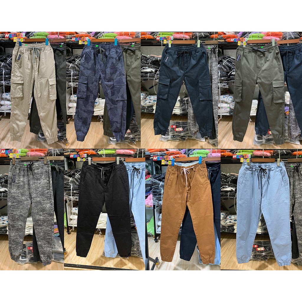 Quần Jogger Kaki Nam Túi Hộp Co Dãn Cao Cấp