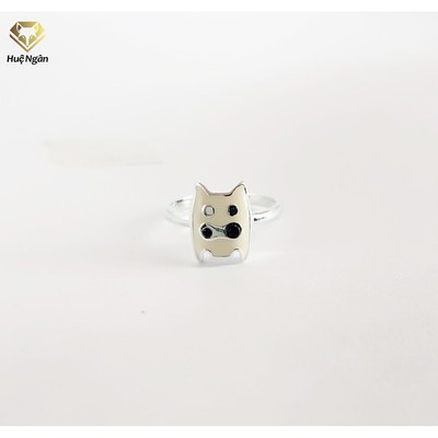 Nhẫn bạc Ý 925 Huệ Ngân - Merry Bear TJ036 (li tay nhỏ)