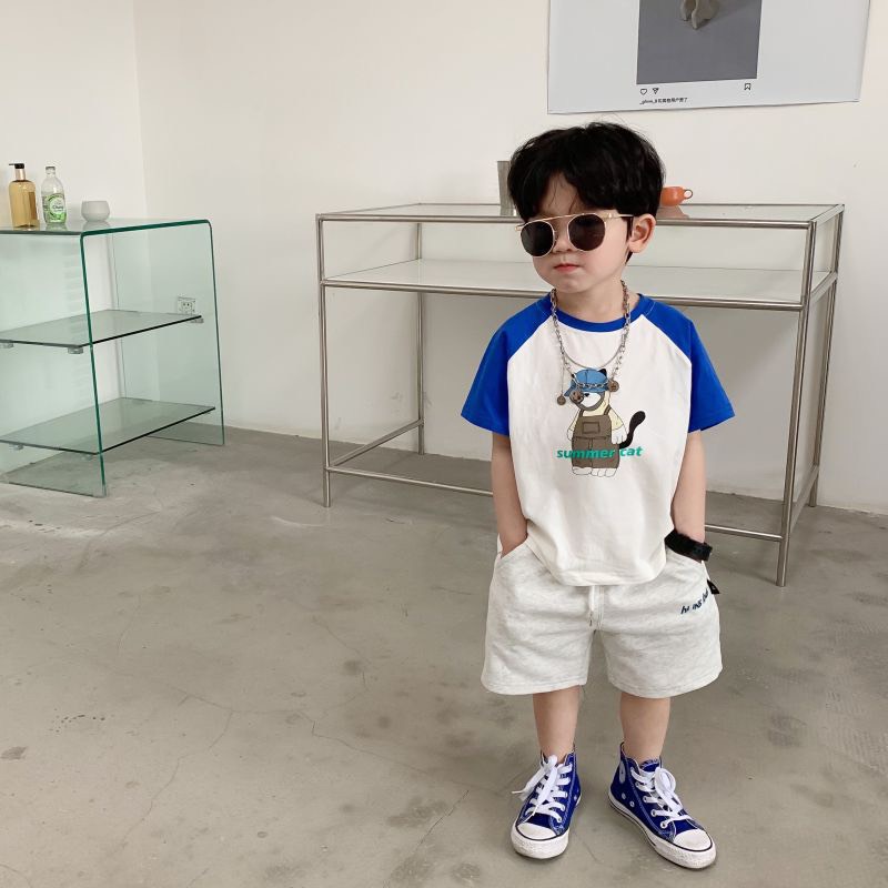 Áo thun ngắn tay raglan cho bé A776 [Form nhỏ hơn 0.5]