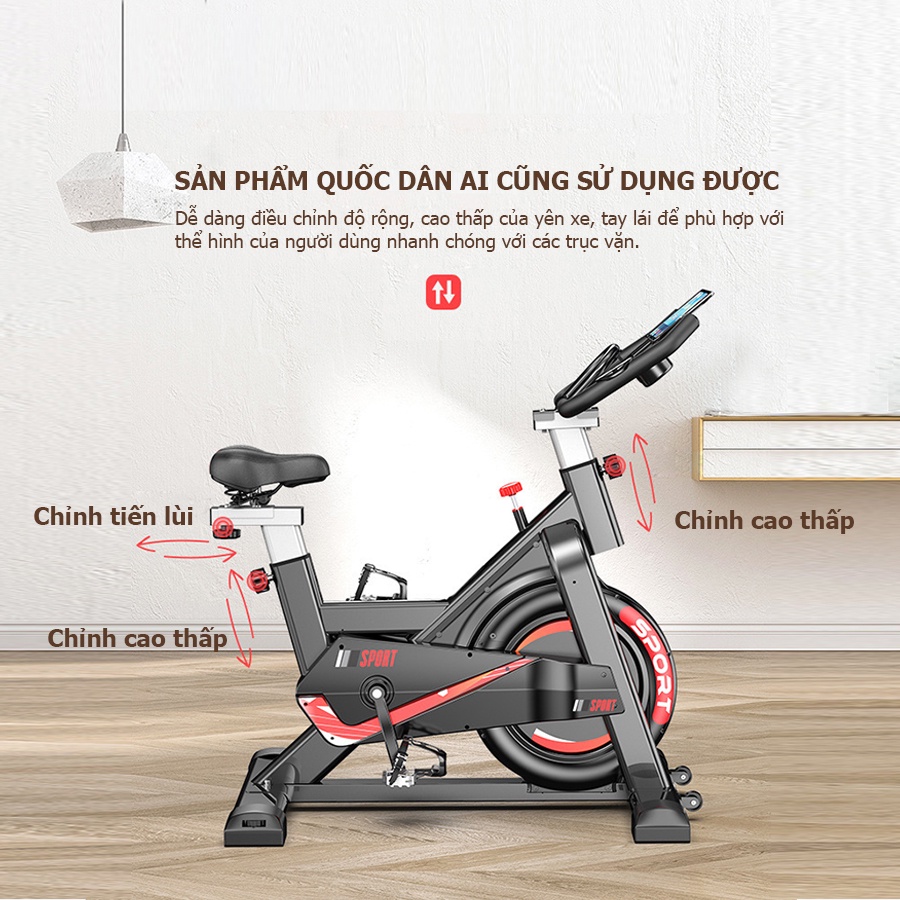 Xe đạp thể thao JOBUR SPINBIKE GH707 Xe đạp thể dục tập gym sang trọng, chắc chắn món quà tốt cho sức khỏe