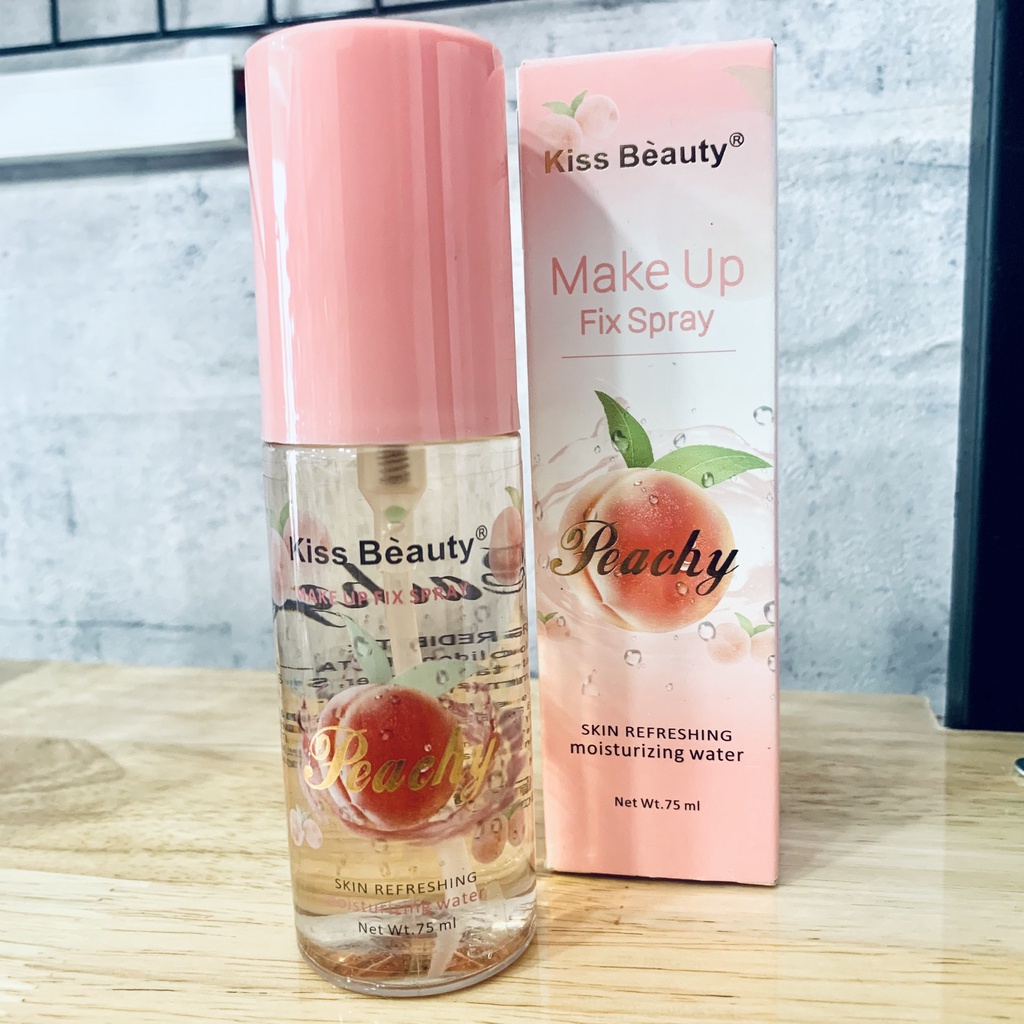 Xịt khoá nền KISS BEAUTY PEACHY 50ml- Nội địa Trung | BigBuy360 - bigbuy360.vn