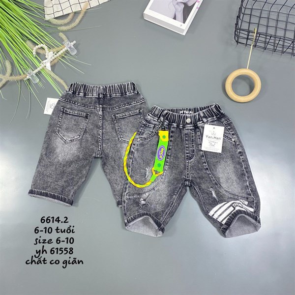 JEAN LỬNG TÚI TRƯỚC NÚT PHỤ KIỆN CAM CHO BÉ TRAI