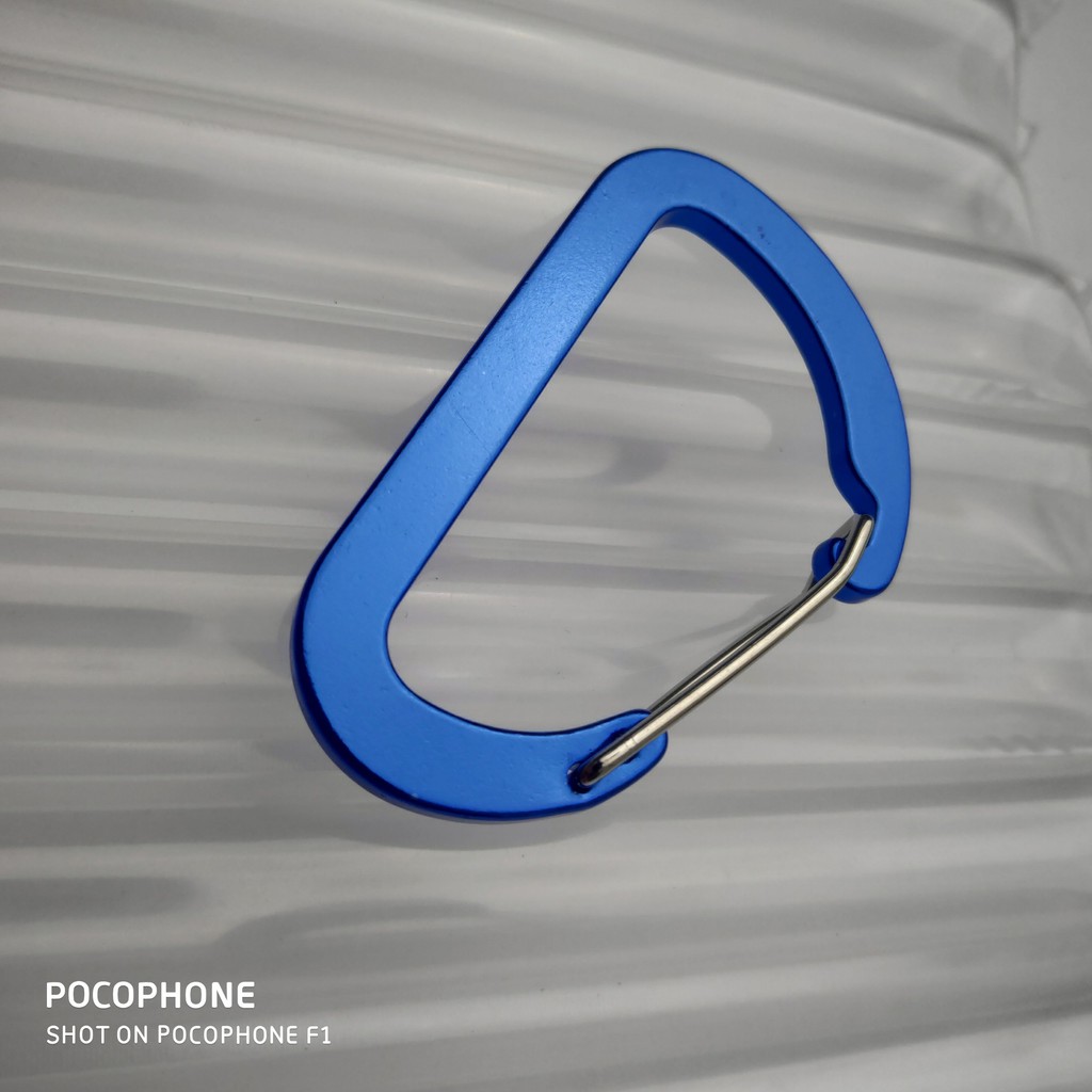 Móc Khoá D 8cm Bản Nhôm Đặc Siêu Cứng Khoá siêu Bền