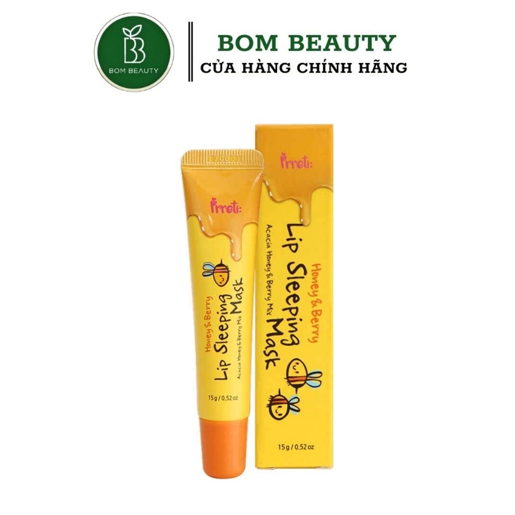 Mặt nạ ngủ môi - son dưỡng mật ong Prreti Honey Berry Lip Sleeping Mask