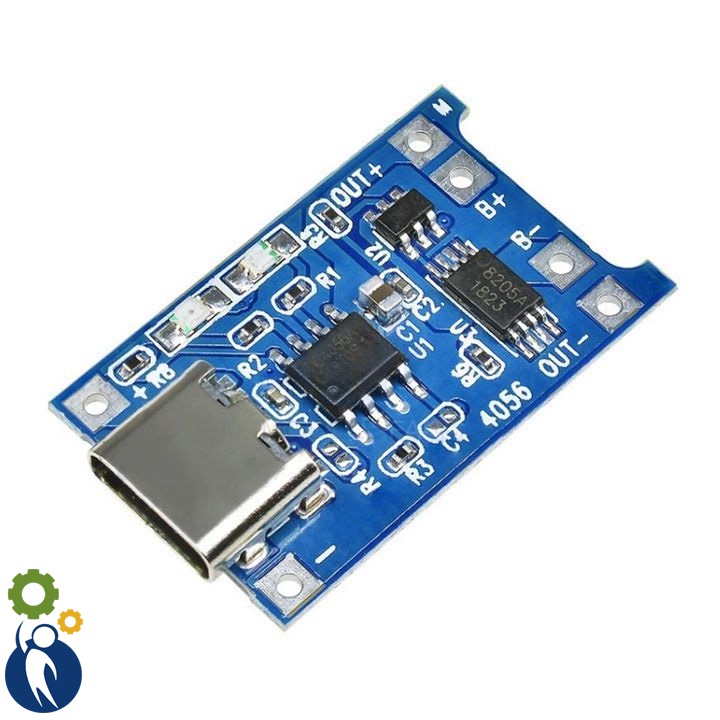 Mạch Sạc Pin 18650 TP4056 1A Có Bảo Vệ Đầu USB Type-C