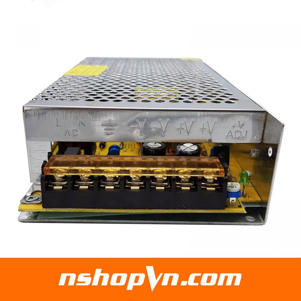 Nguồn tổ ong 12V 10A Power Supply chuyển đổi điện áp 220VAC sang 12VDC dùng cho đèn led, camera, thiết bị điện tử