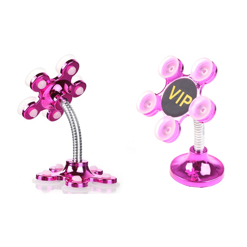 Giá Đỡ Điện Thoại Hình Cánh Hoa Có Giác Hút Gắn Lỗ Thông Gió Xe Hơi