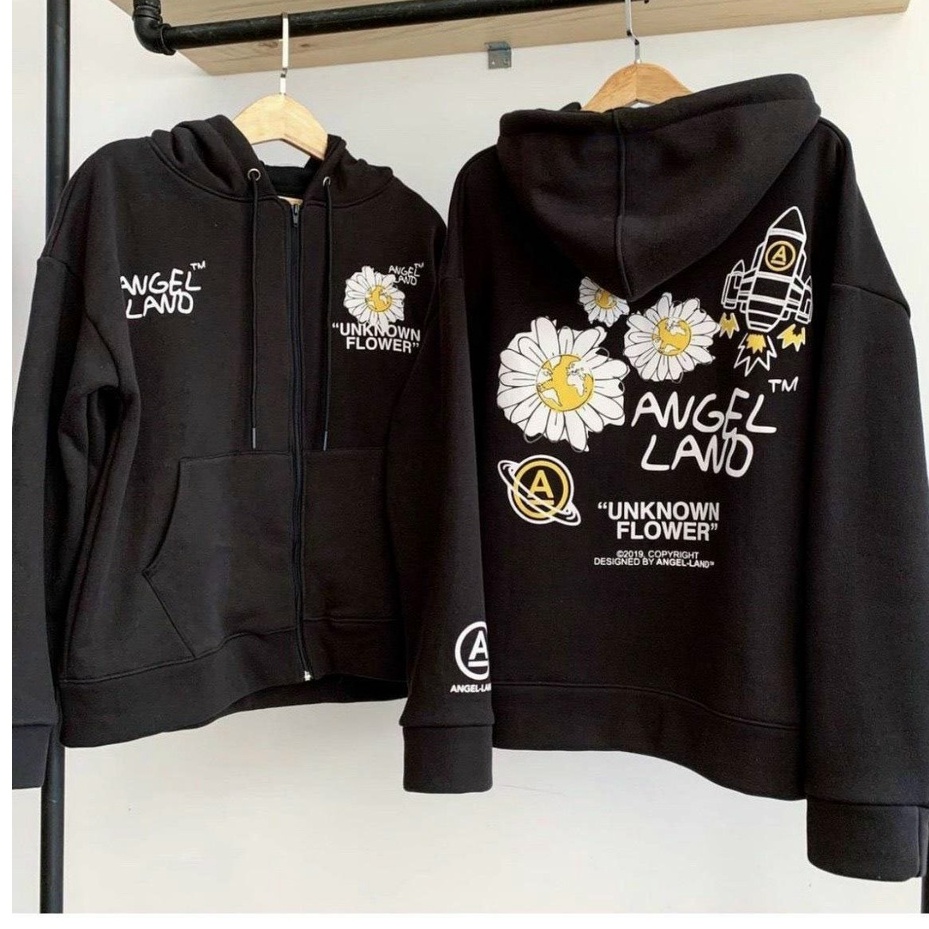 Áo khoác nỉ  Áo khoác hoodie dây kéo nam nữ đẹp form rộng Unisex chất nỉ chần bông - LUXCY