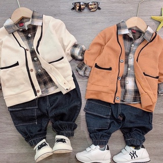 SET LEN CARDIGAN 3CT HÀNG QCCC