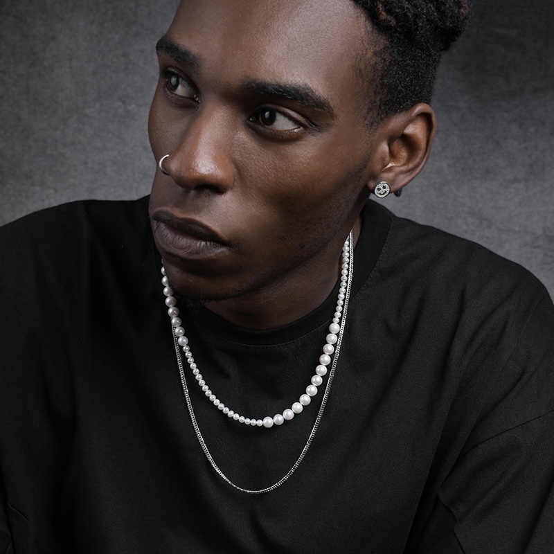 Vòng cổ Đính Ngọc Trai Thời Trang Dành Cho Nam Và Nữ