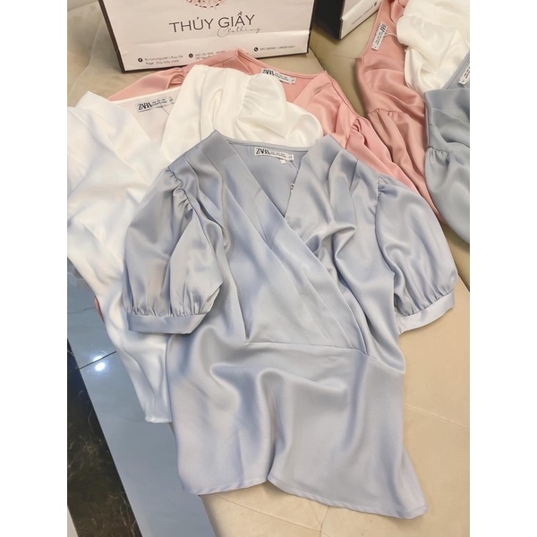 Áo sơ mi lụa Zara