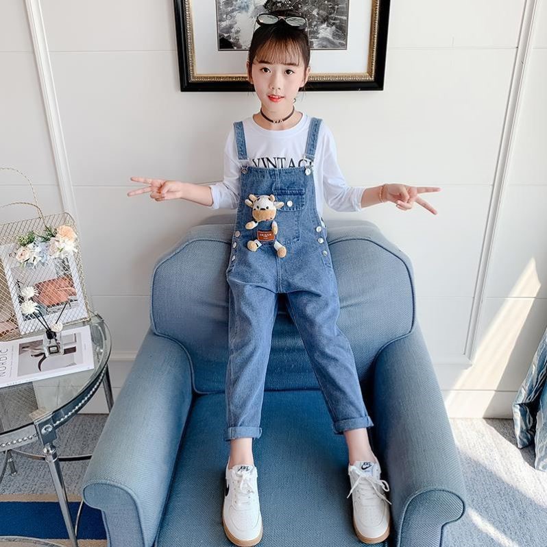 Set yếm jean gấu cho bé gái (HÀNG ORDER)