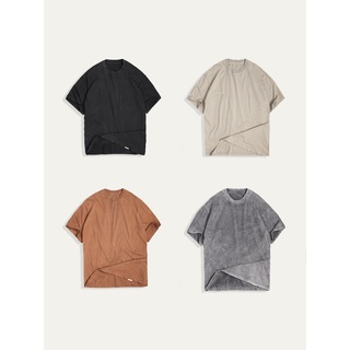 [PAPER STUDIO] Áo thun nam ngắn tay basic phối wash xước rách nhỏ