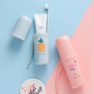 Cốc Nhựa Đựng Bàn Chải Đánh Răng Di Động In Họa Tiết Đa Ứng Dụng