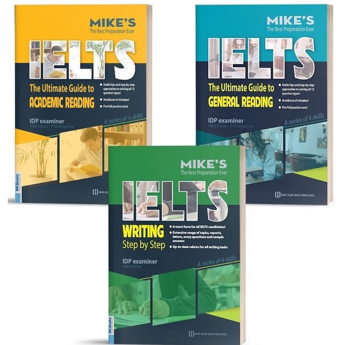 Sách - Combo Ielts - Ielts Reading And Ielts Writting - Dành Cho Người Tự Học - Kèm App Học Online