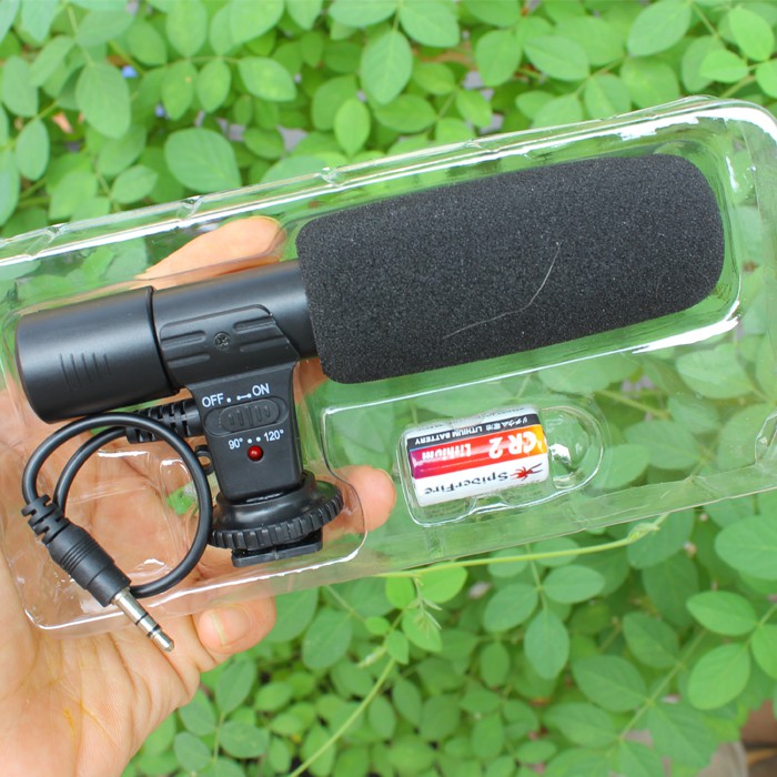 MICRO THU ÂM MIC-01 CHO MÁY ẢNH DSLR - Stereo Microphone