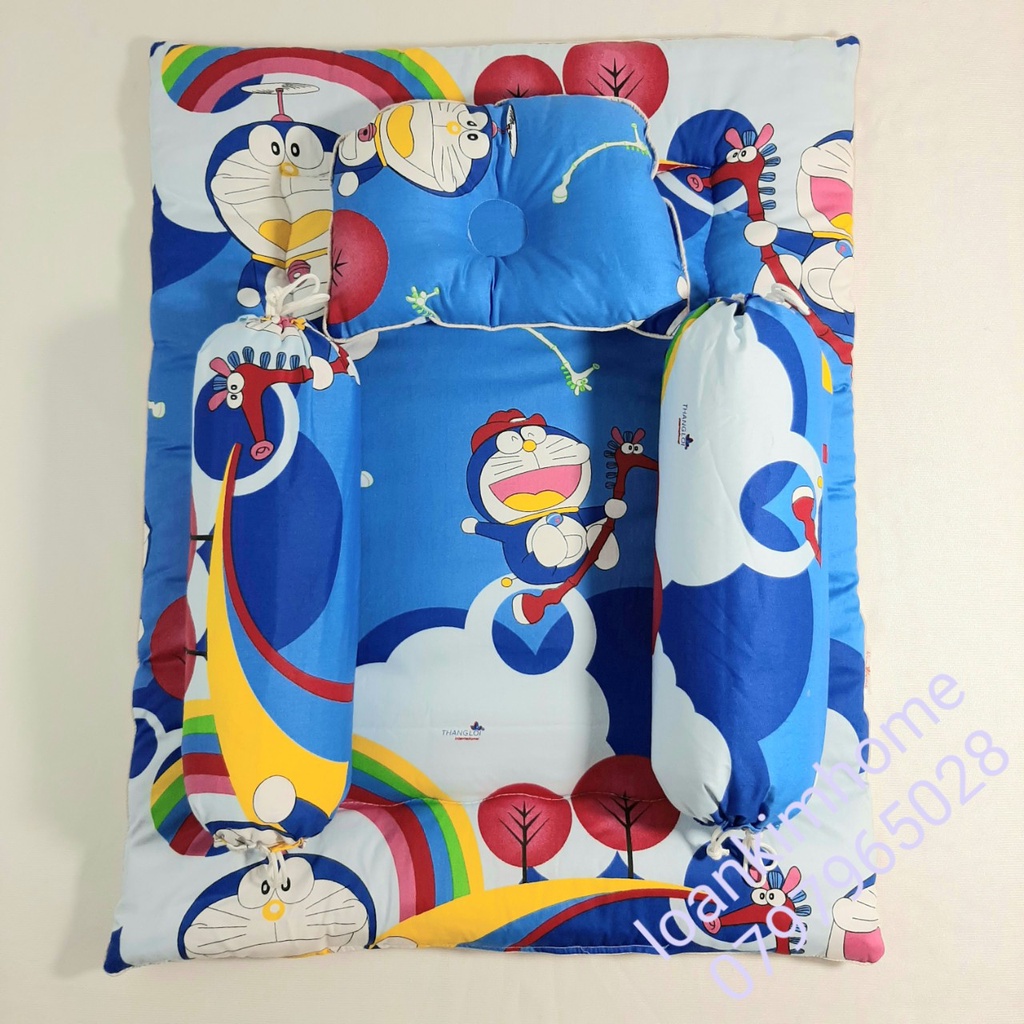 [KIMHOME] BỘ NỆM SƠ SINH COTTON CHẦN GÒN CHO BÉ 0- 18 THÁNG