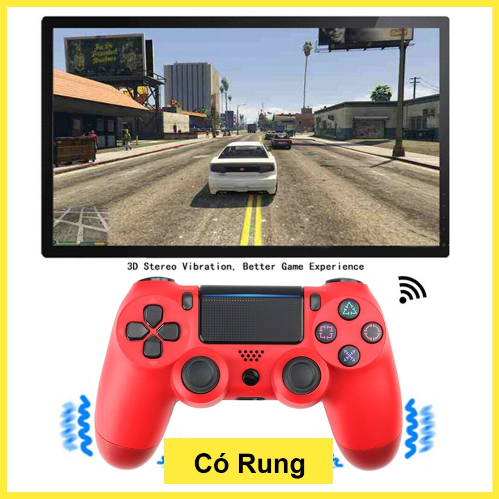 Tay cầm chơi game không dây Bluetooth - Tay cầm chơi game PC Laptop, PS4, điện thoại Android, IOS 13 - Full skil Fo4 Pes | BigBuy360 - bigbuy360.vn