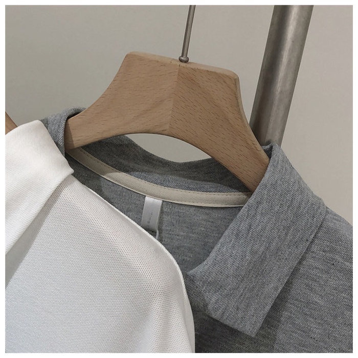 Đầm POLO Thể Thao Tay Ngắn Dáng Rộng Dài Qua Gối Có Size Lớn Thời Trang Mùa Hè Cho Nữ