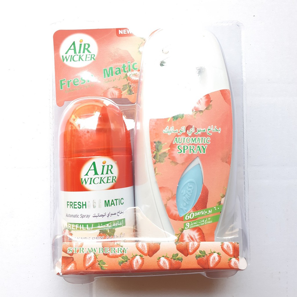 Máy xịt thơm phòng Air Freshener 250ml tặng kèm chai xịt AIR WICHKER - MITUHOME