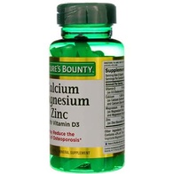 Viên Uống Bổ Sung Canxi, Chắc Khỏe Xương Nature's Bounty Calcium Magnesium Zinc 100 Viên